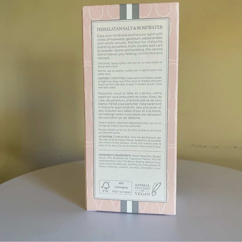 Nest New York Wellness Himalayan Salt & Rosewater Room & Linen Spray NIB - Picture 5 of 7